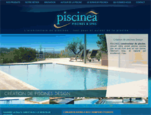 Tablet Screenshot of piscinea.fr